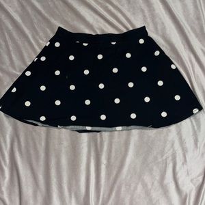 Polkadot Black and White Skirt